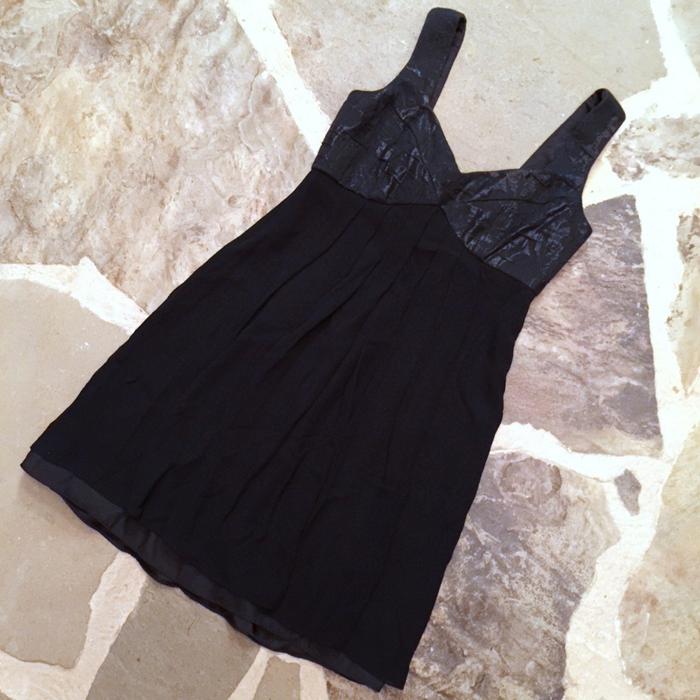 Donna Ricco Mini Dress Sleeveless Layered Silk